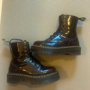 Dr. Martens Oxblood Patent Platform Jadon